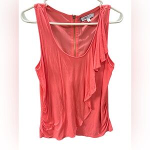 Jennifer Lopez Sleeveless Blouse with Ruffle. Size Medium